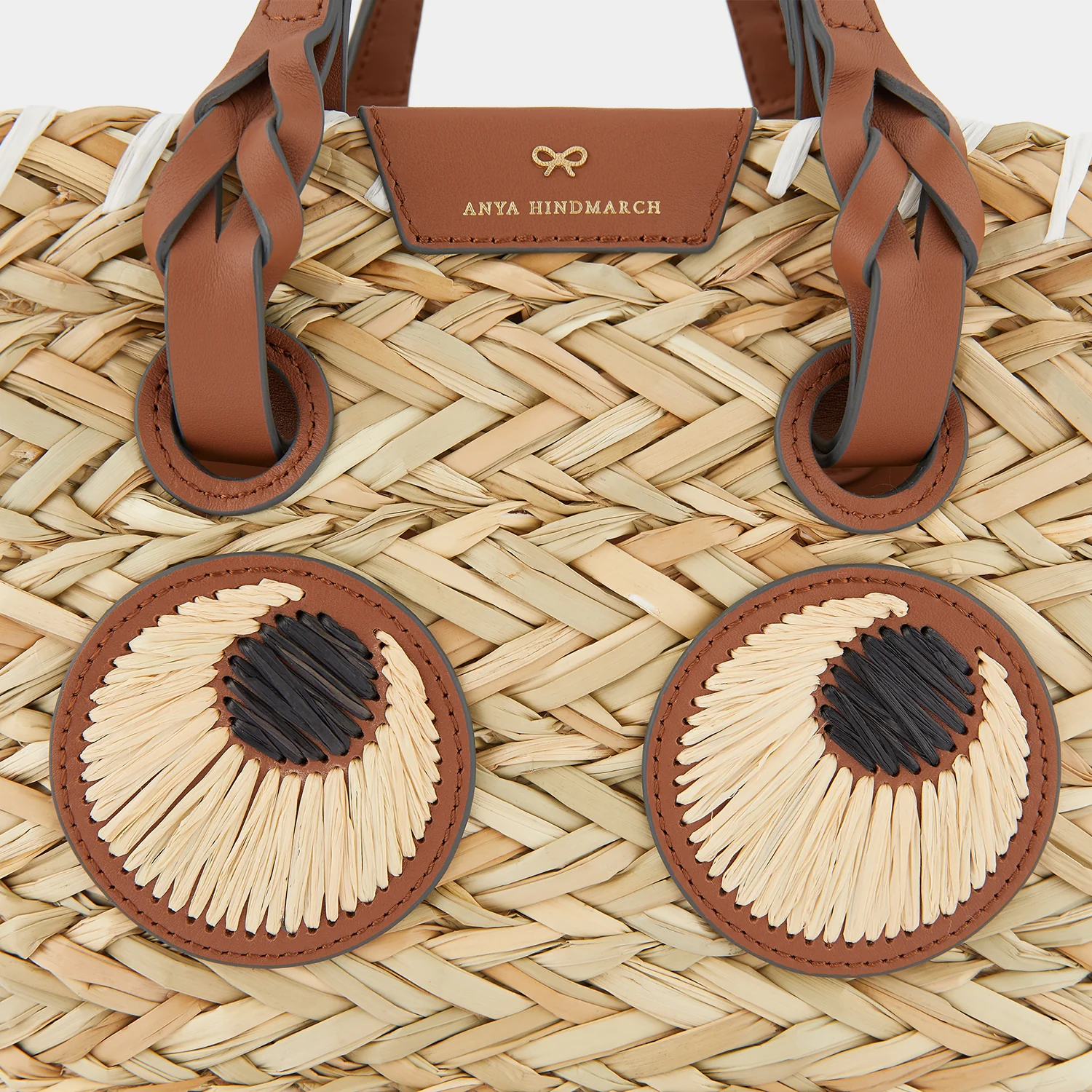 Small Paper Eyes Basket Bag - Image 4